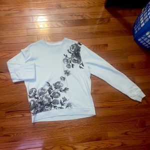 Blind rooster flower sweater